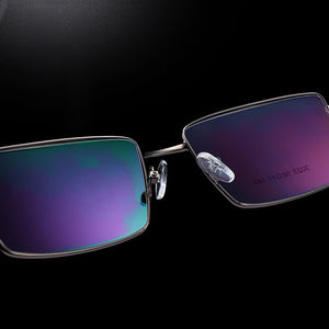 Iboode Men Titanium Alloy Glasses Frame Male Square Ultralight Eye Myopia Prescription Eyeglasses Metal Frame Glasses