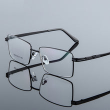 Load image into Gallery viewer, Iboode Men Titanium Alloy Glasses Frame Male Square Ultralight Eye Myopia Prescription Eyeglasses Metal Frame Glasses