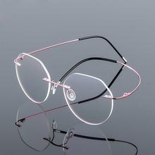 Load image into Gallery viewer, Iboode Ultralight Eyeglasses Frames Memory Titanium Rimless Reading Glasses Men &amp; Women Presbyopic Eyeglasses Brand Design 2023