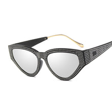 Load image into Gallery viewer, Imitation Diamond Elegant Sun Glasses Female  Brand Designer Square Sunglasses Women Pink Yellow Glasses