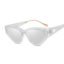 Load image into Gallery viewer, Imitation Diamond Elegant Sun Glasses Female  Brand Designer Square Sunglasses Women Pink Yellow Glasses