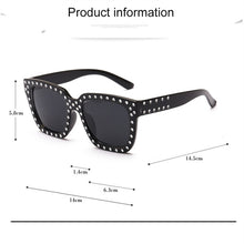 Load image into Gallery viewer, Imitation Rhinestone Square Sunglasses For Women Men Retro  Male Ladies Car Driving UV Protection Glasses Eyewear
