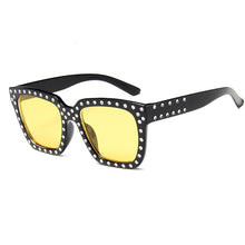Load image into Gallery viewer, Imitation Rhinestone Square Sunglasses For Women Men Retro  Male Ladies Car Driving UV Protection Glasses Eyewear