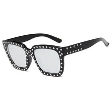 Load image into Gallery viewer, Imitation Rhinestone Square Sunglasses For Women Men Retro  Male Ladies Car Driving UV Protection Glasses Eyewear