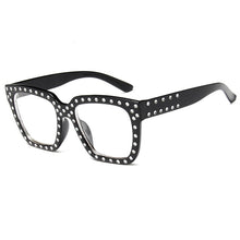 Load image into Gallery viewer, Imitation Rhinestone Square Sunglasses For Women Men Retro  Male Ladies Car Driving UV Protection Glasses Eyewear