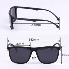 Load image into Gallery viewer, Imitation Sunglasses Men's Women Driver Vintage Black Square Sunglass  Brand Sun Glasses Designer Men  Eyewear