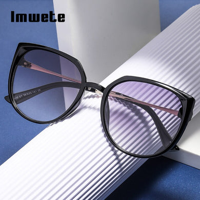 Imwete 2023 Cat Eye Adult Men Women Sunglasses Ladies Car Driving Glasses Outdoor Sun Eyeglasses Gradient Lens UV400