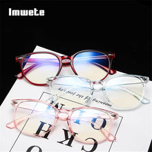 Load image into Gallery viewer, Imwete Anti Blue Light Computer Glasses Frame Men Women Transparent Gaming Glasses Frames Protection Eye Retro Spectacles Frames