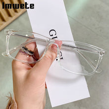 Load image into Gallery viewer, Imwete Anti Blue Light Glasses Women Men Vintage Rectangle Eyewear  Brand Design Small Square Frame Computer Optical Glass