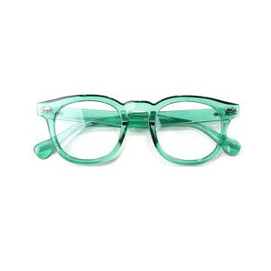 Imwete Classic Men Anti Blue Light Glasses Frame Women Clear Lens Eyeglasses Frames Ladies Candy Color Optical Spectacle Green