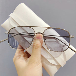 Imwete Classic Sunglasses Women Gradient Lens Driving Goggles Metal Pilot Sun Glasses Men Shades Ladies UV400