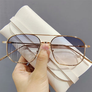 Imwete Classic Sunglasses Women Gradient Lens Driving Goggles Metal Pilot Sun Glasses Men Shades Ladies UV400