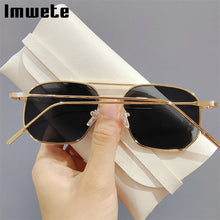 Load image into Gallery viewer, Imwete Classic Sunglasses Women Gradient Lens Driving Goggles Metal Pilot Sun Glasses Men Shades Ladies UV400