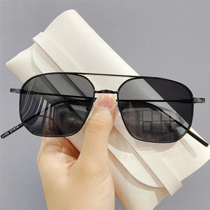 Imwete Classic Sunglasses Women Gradient Lens Driving Goggles Metal Pilot Sun Glasses Men Shades Ladies UV400