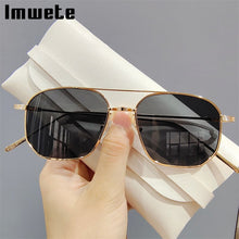 Load image into Gallery viewer, Imwete Classic Sunglasses Women Gradient Lens Driving Goggles Metal Pilot Sun Glasses Men Shades Ladies UV400