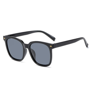 Imwete HD Women Men Polarized Sunglasses Trend Big Frame Sun Glasses Retro Black Eyeglasses Anti-Ultraviolet Lens UV400