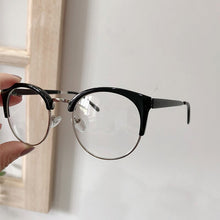 Load image into Gallery viewer, Imwete Half Frame Cat Eye Glasses Frame for Women Men Metal Eyewear Transparent Optical Lense Prescription Spectacles