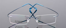 Load image into Gallery viewer, Imwete Lightweight Rimless Glasses Frames Memory Titanium Eyeglasses Frame Spectacle Prescription Optical Frames Myopia