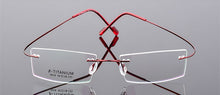 Load image into Gallery viewer, Imwete Lightweight Rimless Glasses Frames Memory Titanium Eyeglasses Frame Spectacle Prescription Optical Frames Myopia