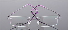 Load image into Gallery viewer, Imwete Lightweight Rimless Glasses Frames Memory Titanium Eyeglasses Frame Spectacle Prescription Optical Frames Myopia