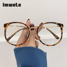 Carica l&#39;immagine nel visualizzatore di Gallery, Imwete  Round Women&#39;s Glasses Frames Men Vintage Leopard Spectacles 2023 Anti-Blue Light Computer Optical Eyewear