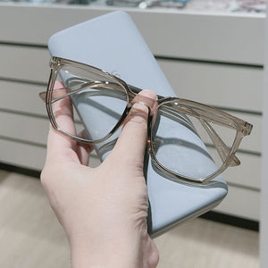 Imwete Men Anti Blue Light Flat Mirror Women Glasses Frame Unisex Can be Equipped Myopia Retro Eyeglasses Full Frames