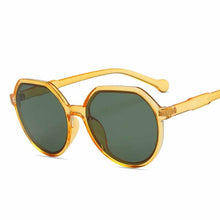 Carica l'immagine nel visualizzatore di Gallery, Imwete Polygon Occhiali da sole Donna Uomo Occhiali da sole Cat Eye retrò Occhiali da sole firmati di marca per donna Nero Verde UV400 