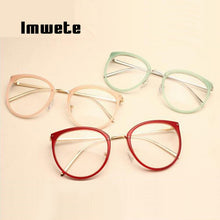 Load image into Gallery viewer, Optical Transparent Glasses Women Myopia Eyeglasses Frames Metal Spectacles Clear Lenses Women&#39;s Glasses