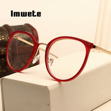 Load image into Gallery viewer, Optical Transparent Glasses Women Myopia Eyeglasses Frames Metal Spectacles Clear Lenses Women&#39;s Glasses