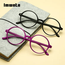 Load image into Gallery viewer, Imwete Reading Glasses Women Men Lightweight Presbyopic Retro Round Reader Glasses +1.0 1.5 2.0 2.5 3.0 Presbyopia Eyewear