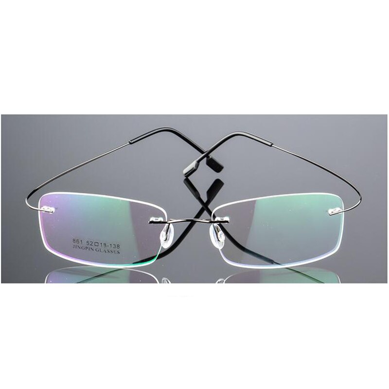 Imwete Titanium Eyeglasses Frames Rimless Flexible Optical Frame Prescription Spectacle Frameless Glasses Eye glasses