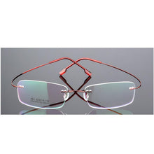 Load image into Gallery viewer, Imwete Titanium Eyeglasses Frames Rimless Flexible Optical Frame Prescription Spectacle Frameless Glasses Eye glasses
