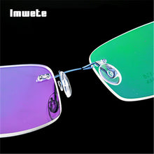 Load image into Gallery viewer, Imwete Titanium Eyeglasses Frames Rimless Flexible Optical Frame Prescription Spectacle Frameless Glasses Eye glasses