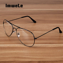 Load image into Gallery viewer, Imwete Transparent Glasses Frame Women Brand Metal Eyeglasses Men Clear Optical Prescription Eyewear Black Silver Gold Spectacle