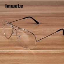 Load image into Gallery viewer, Imwete Transparent Glasses Frame Women Brand Metal Eyeglasses Men Clear Optical Prescription Eyewear Black Silver Gold Spectacle