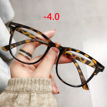 Load image into Gallery viewer, Imwete Vintage Finished Myopia Glasses Women Men Transparent Nearsighted Prescription Eyewear Computer Eyeglasses -1.5 2.5 3.5