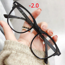 Load image into Gallery viewer, Imwete Vintage Finished Myopia Glasses Women Men Transparent Nearsighted Prescription Eyewear Computer Eyeglasses -1.5 2.5 3.5
