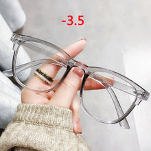 Load image into Gallery viewer, Imwete Vintage Finished Myopia Glasses Women Men Transparent Nearsighted Prescription Eyewear Computer Eyeglasses -1.5 2.5 3.5