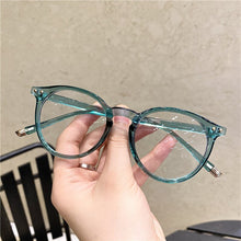 Load image into Gallery viewer, Imwete Vintage Round Glasses Frame Women Men Anti Blue Light Blocking Eyeglasses Transparent Green Eyewear Optical Spectacle