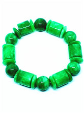 Carica l'immagine nel visualizzatore di Gallery, India Natural Green Jade Gemstone Stretchy Pink Crystal Burmese Jade Women Handmade Bracelet Accessories Gifts Wholesale