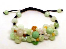 Carica l'immagine nel visualizzatore di Gallery, India Natural Green Jade Gemstone Stretchy Pink Crystal Burmese Jade Women Handmade Bracelet Accessories Gifts Wholesale