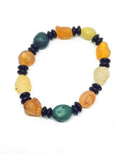 Carica l'immagine nel visualizzatore di Gallery, India Natural Green Jade Gemstone Stretchy Pink Crystal Burmese Jade Women Handmade Bracelet Accessories Gifts Wholesale