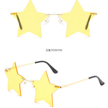 Load image into Gallery viewer, Individual Design Five-pointed Star Sunglasses For Women Rimless Big Star Shape Shades Funny Steampunk Sun Glasses Female UV400