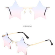 Load image into Gallery viewer, Individual Design Five-pointed Star Sunglasses For Women Rimless Big Star Shape Shades Funny Steampunk Sun Glasses Female UV400