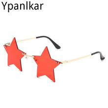 Load image into Gallery viewer, Individual Design Five-pointed Star Sunglasses For Women Rimless Big Star Shape Shades Funny Steampunk Sun Glasses Female UV400