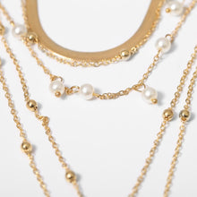 Load image into Gallery viewer, Bohemian Multi Layer Imitation Pearl Tassel Choker Necklace Collar Statement Pendant Necklace for Women Jewelry