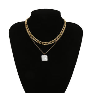 Punk Multi Layered Pearl Choker Necklace Collar Statement Virgin Mary Coin Crystal Pendant Necklace Women Jewelry