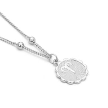 Load image into Gallery viewer, Constellation Carve Coin Pendant Necklace Simple Copper Leo Beads Clavicle Chain Necklace Sexy Couple Jewelry