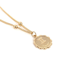 Load image into Gallery viewer, Constellation Carve Coin Pendant Necklace Simple Copper Leo Beads Clavicle Chain Necklace Sexy Couple Jewelry