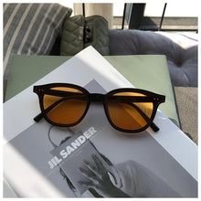 Load image into Gallery viewer, Ins Black Yellow Square style Vintage Sunglasses Woman Retro Rivet Small Frame Male Sun Glasses Brand Designer Oculos